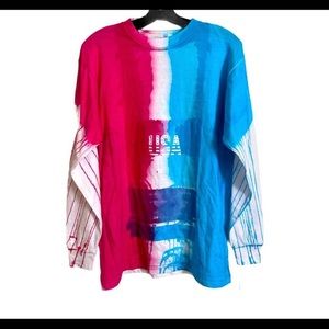 Long sleeve tie dye shirt Sz M